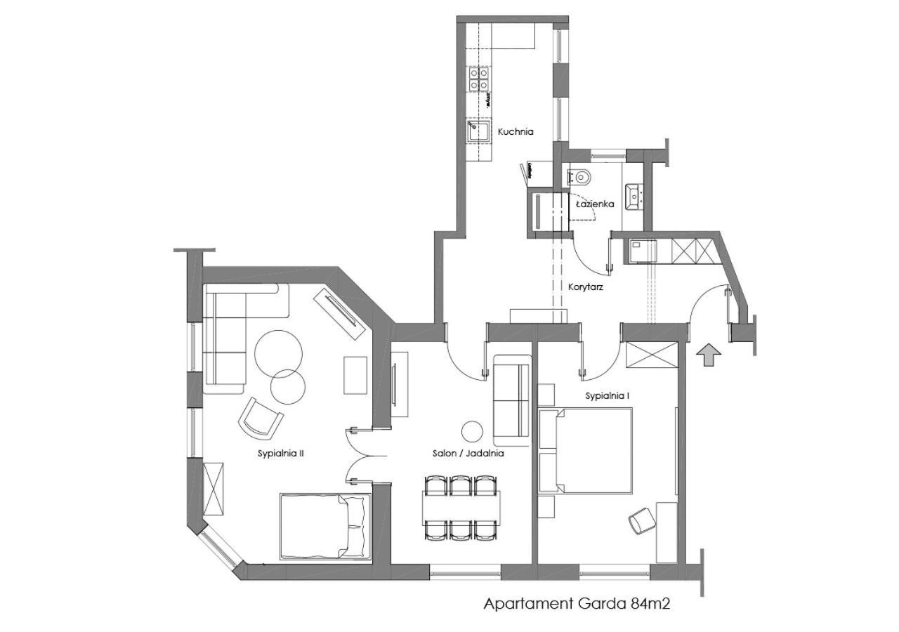 Sanhaus Apartments - Garda - Apartament Z 2 Sypialniami I Parkingiem Sopot Luaran gambar